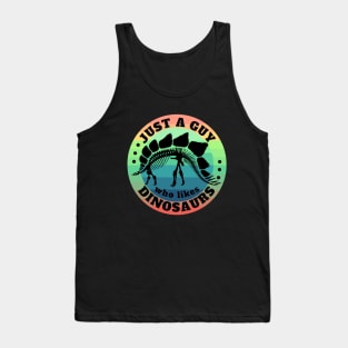 Just a guy who likes Dinosaurs Full 9 Tank Top